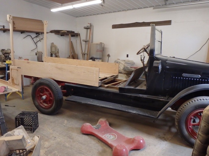 1926 IHC Huckster - wood body restoration
