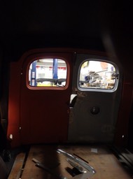 1950 Ford Panel Restoration - Herald repairing rear door